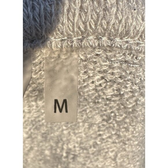 Soft Surroundings Waterfall Cardigan Sweater Womens M Gray Open Front Drape Knit - Picture 9 of 12